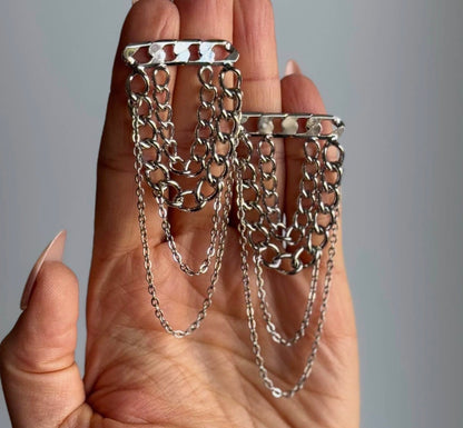 Layered Chain Earrings