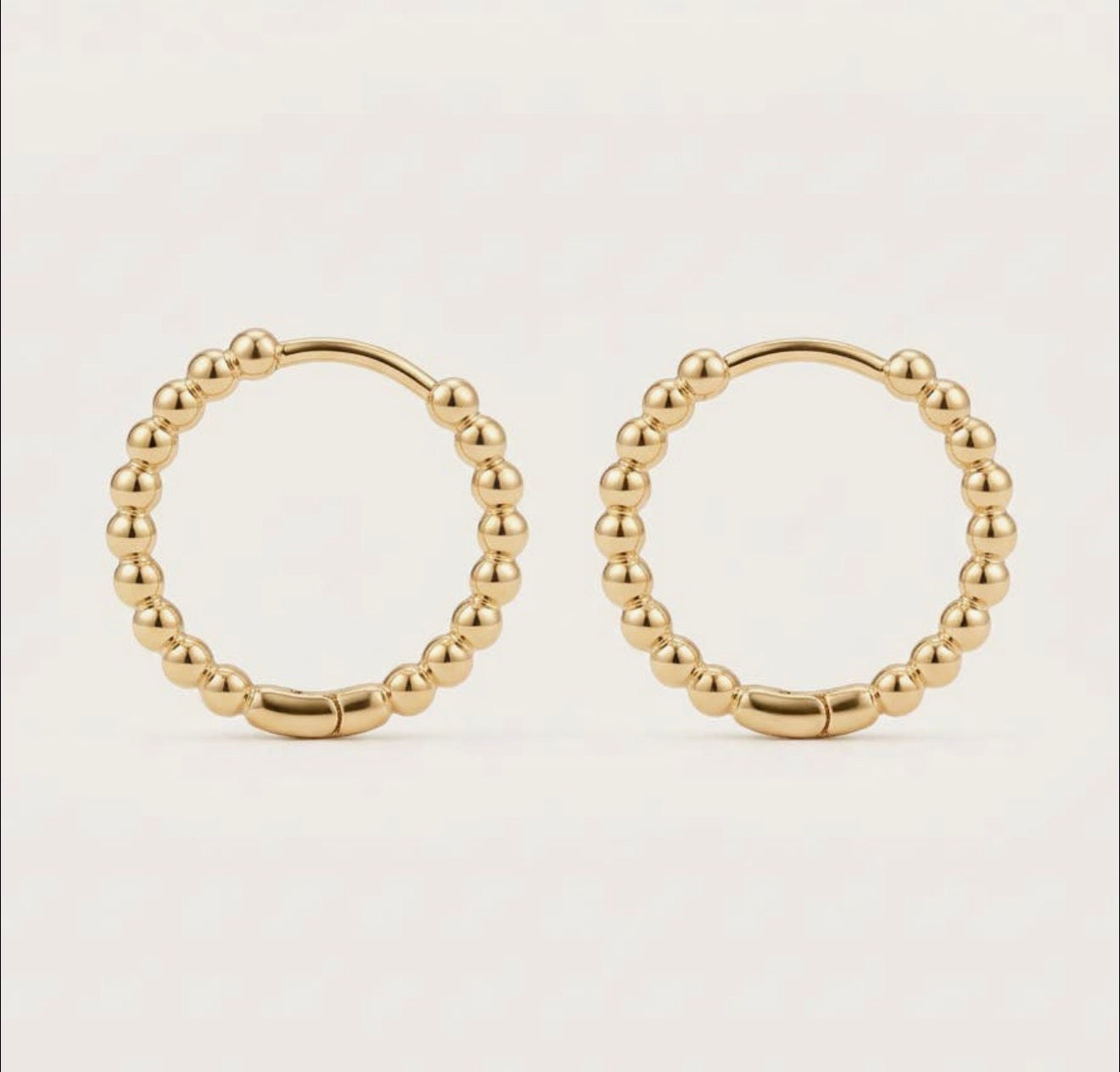 Brielle Beaded Huggie Earrings