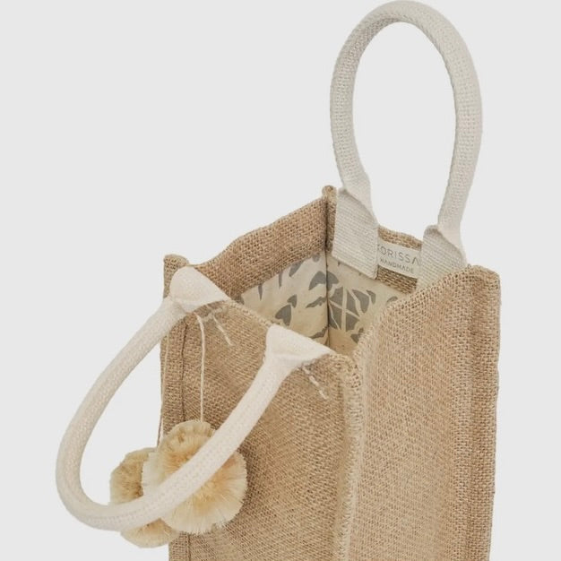 Jute Burlap Wine Bag