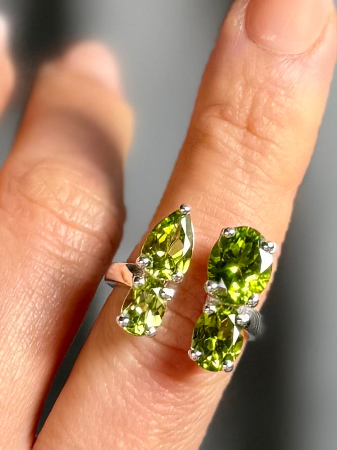 Sage Peridot Ring